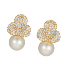 Clip On Earbud Jewelry Compatible for FreeClip 1/2 Earbud Zirconia Stone Charm Gold