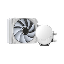 12cm CPU Liquid Cooler RGB Water Cooling System Copper Aluminum Material White