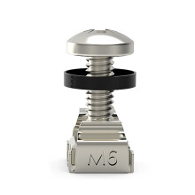 Galvanized for Cross Cabinet Screws Network Server Screw Chassis M6x16 Nickel plated