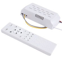Remote Ceiling Fan Controller 6 Speed with Stepless Dimming for Home Work Hotel, 220V Input 24V Output