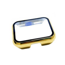 Full Edge for Case for RealmeWatch 2 Pro Shockproof Bumperd Cover One-piece Hous Gold