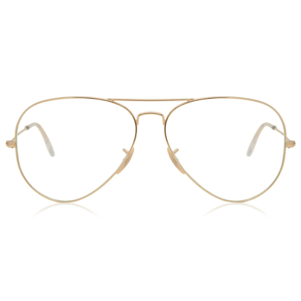 Ray Ban (58) Ray-Ban Rb3025 Aviator Large Metal Blue-Light Block 001/5F Unisex New Eyeglasses