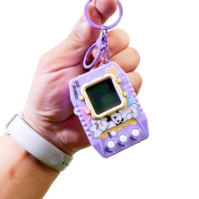Virtual Pet Toy Charm for School Bags and Pocket Carry Use Daily Lavender