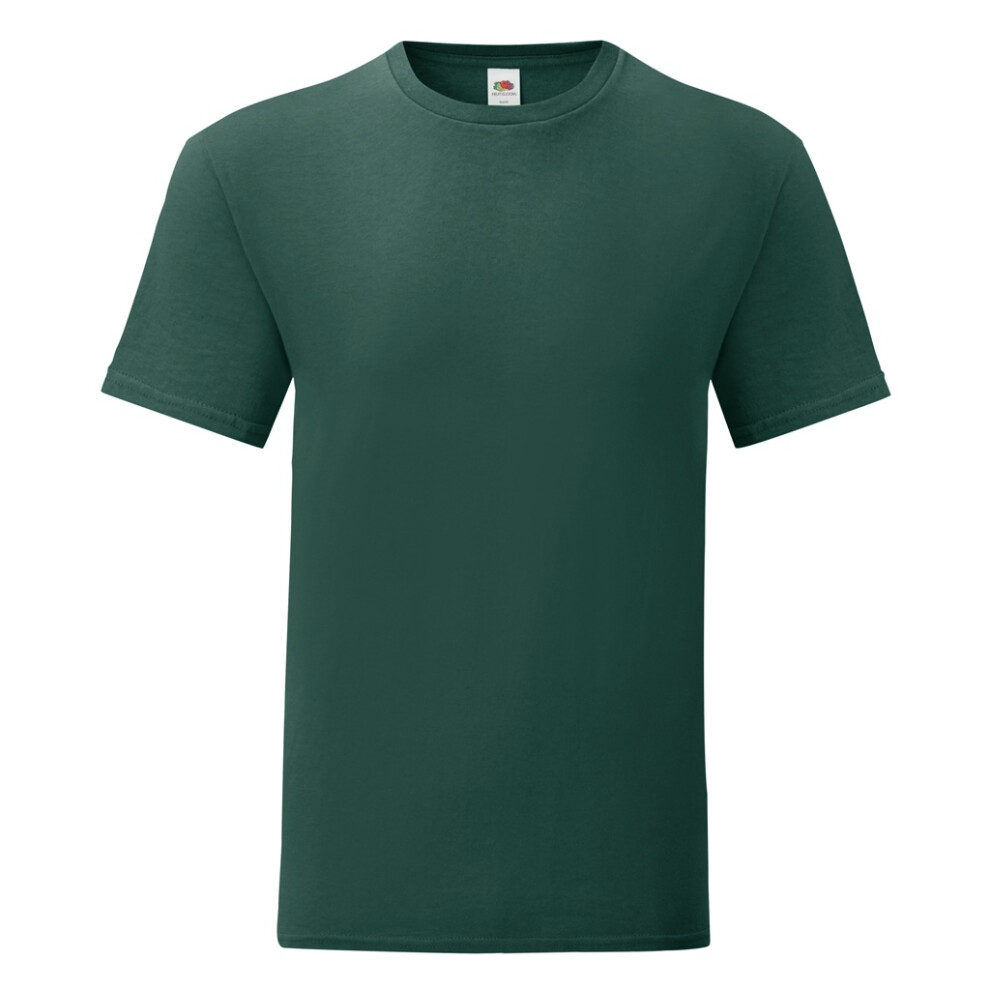 Fruit Of The Loom (M, Forest Green) Mens Iconic T-Shirt