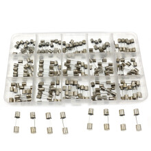 0.1A-30A Glass Tube Fuses Car Glass Tube Fuses Assorted Kit 5X20 with Box 15Type