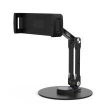 Pad Tablet Stand Foldable Holder Bracket 360Adjustable Mobile Cooling RiserRack Black