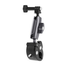 Super Camera Clamp Mount Double Ball Adapter with 1/4-20mm Adaptor for Bicycle