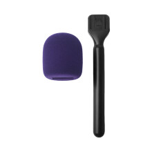 Outdoor Wireless Microphone Adapter Kit For Handheld Stick Interviewing Boom Rod Purple