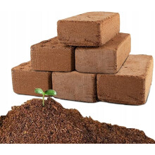 Włókna kokosowe do roślin - 6 szt, w 100% organiczny torfowiec