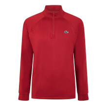 Lacoste Mens Embroidered Logo Quarter Zip Regular Running Track Top