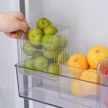 3 Stuks Koelkast Lade Plastic Doorzichtige Koelkast Organisator Rekhouder Keuken Fruit Voedsel Opbergdoos Keukenaccessoires