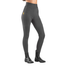 (5-6 Years, Grey) John Whitaker Girls Alderley Horse Riding Tights