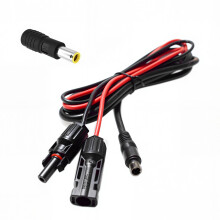 Solar Charging Cable, 8.0 x 2.0 Male Output with Extra 7.9 x 0.9 Tip