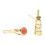 1Pair Gold Plating Speaker Terminals Binding Posts Banana Plugs For Music Systems 1 1