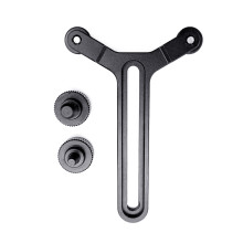 Y Shape Lens Support Bracket With Double Wheel Lens Support Systems Adjustment