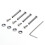 Fan Screws Desktop Computer Case Fan Screws for Desktop PC Cases Easy Installati Silver 1