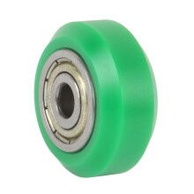 Pack of 12 3D Printer Plastic Wheel POM Small Models Passive Round Wheel Idler Green