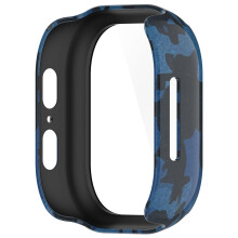 Watch Protective Case with Film for Gizmowatch 2 Wristwatch Full-coverage Camouflage blue