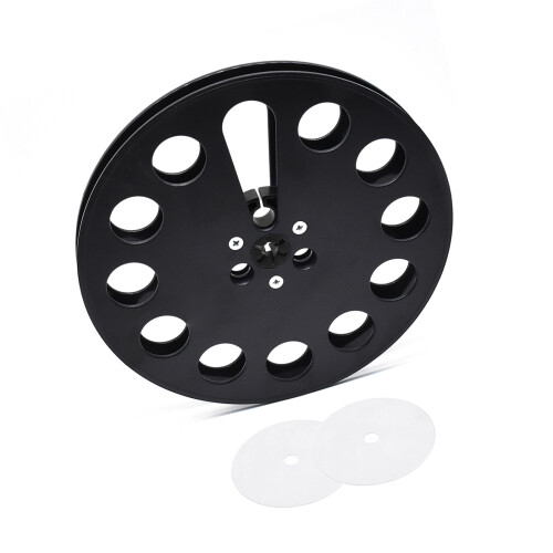 Plastic 7in Tape Wheel plus 2 Support Washers for Home Studio Changeover Black