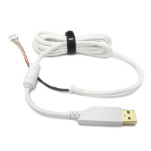 DIY Nylon Cord Umbrella Rope Mouse Cable for ZOWIE EC1-A EC1-B FK1 Mouse Wire White