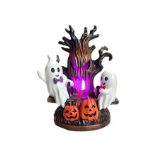 Halloween Spookachtige Wip Nachtlampje Eng Hars Tafelornament Stekker in Bureau Ornament Griezelige Binnen Decor US Stekker L