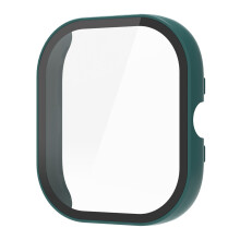 Screen Protector Housing for Watch 4 PC Case+Tempered Glass Film Pine needle green