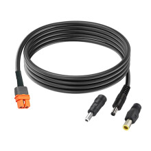 15AWG XT60i to DC5521 Cable with 5525 and 7909 Add-On Set for Energy Work 3m