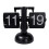 Creative Shape Flip Clock Home Decorative Clock for Bedroom Utility Retro Cl Black 1