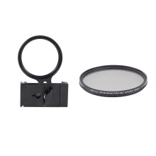 Phone Camera Filter Holder 67 mm with Cold Shoe for Vlog Video polarizer