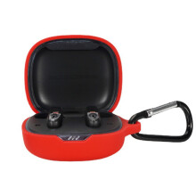 Shockproof-Earphone Cover for JBL Flex Case-Dustproof Sleeve Washable-Shell Red