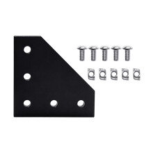T/L Shape Corner Bracket Plate 5-Hole 90 Degree Joint Board Plate Set for 2020 L shape