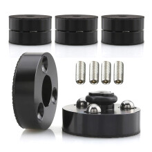 Isolation Stand Foot Cone Base for Audio Equipment HiFi System Speakers Record Black