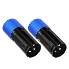 3Pin DMX512 Termination Resistors Plug Set of 2 for Line End Routing Blue