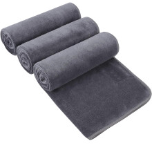 HIDMD Microfibre Gym Towels Sports Towels 40CMX80CM 3Pack Grey