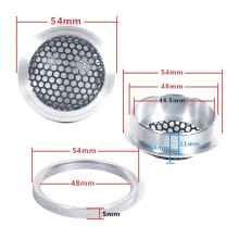 Convenient Car Speaker Grill Cover Speaker Protective Cover for Car Silver 1.5 inches