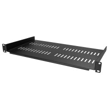 Universal 1U Server Rack Shelf Vented Tray for 19" Equipment Rack & Cabinet
