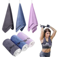 Oaygat 3 Packs Microfiber Gym Towels Exercise Fitness Sports Towel Workout 400-GSM 15-Inch x 31-Inch Quick-Drying Towels Bigger Size Super Soft T