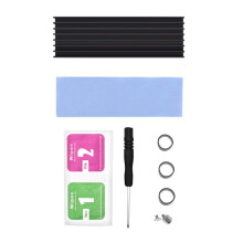 Aluminum for M.2 SSD Hard Drive Radiator HDD Cooling Heatsink for PCIE NVME 2280 Black