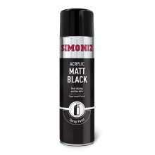 Simoniz Matt Black Spray Paint, Easy To Use Black Aerosol Spray Paint For Wood, Metal & Plastic Surfaces, Perfect Car Paint For Bodywork, Wheels
