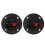 2PCS Round Speaker Plate Terminal Strips Push Connector Block 2 Position Black 1