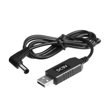 USB to DC9V 12V Power Boost Line Adapter USB to 5.5mm 2.1mm Round Hole Connector elbow 9V