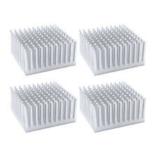 Circuit Board Cooling Cooler Fin for Chip VGA LED Electronic Power Amplifier 4pc Silver