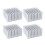 Circuit Board Cooling Cooler Fin for Chip VGA LED Electronic Power Amplifier 4pc Silver 1