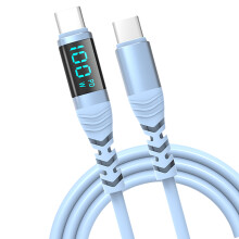2 Type C Charging Cord 20V 5A 100W Power Delivery for Tablets Laptops Devices 1.2m Blue