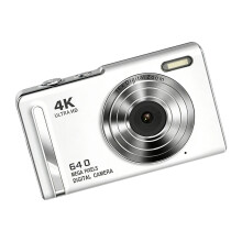 Card Style Digital Camera 16X Visual Reach for Travel Photos and Casual Vlog Use White