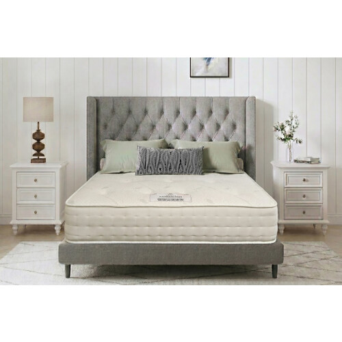 (Double) Cashmere 2000 Silk Pocket Spring Medium Firm Natural Mattress With Edge Support