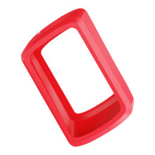 Daily Cycling Bike Computer Cover with Soft Silicone Outer Frame Red