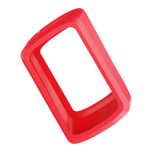 Daily Cycling Bike Computer Cover with Soft Silicone Outer Frame Red
