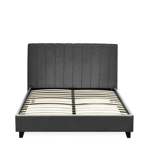 Aylen Dark Grey 150cm King Size  Storage Bed Frame 2