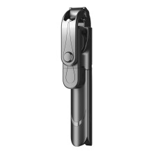 Universal Selfie Stick Tripod Stand for Cell Phone with Bluetooth-compatible Rem Black